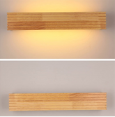 LuminoNest - 55cm Solid Houten Wandlamp
